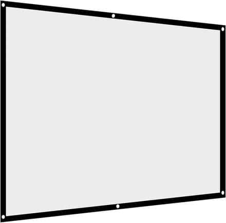 Projectiescherm Opvouwbaar - Projectorgordijn - Thuisbioscoop - Kreukvrij Polyester - 100 inch 4:3 - Wit