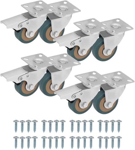 Allecto - Zware Kwaliteit Swivel Zwenk Meubel Wielen - 50 mm Rubberen