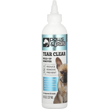 Paws & Pals, Tear Clear, Dissolvant d'accumulation, Pour Chiens, 8 fl oz (237ml) white