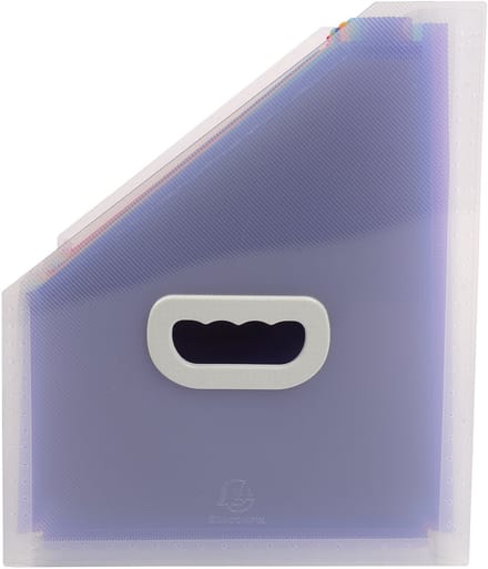 Exacompta 4x Crystal PP Tijdschriftenhouder 12 tabs - Transparant - 55598E