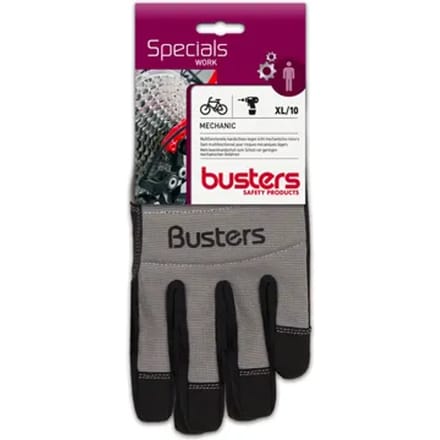 Busters Handschoenen Mechanic Synthetisch Leder Zwart/grijs M10
