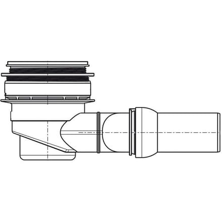 Repabad floor drain DN 50 horizontal Art. 24116