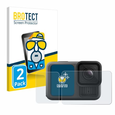 BROTECT - Screenprotector voor GoPro Hero 13 Black - Folie Beschermfolie matte 2 Stuks