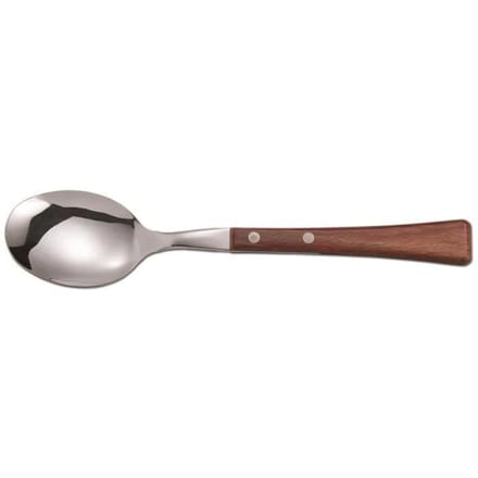 Tafellepel Arcos Manchega 479500 monobloc uit één stuk roestvrij staal 18/10, handvat van gecompromitteerd hout en blad van 9,5 cm in