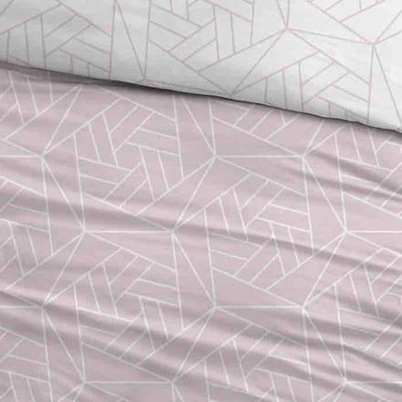 Sleepnight Dekbedovertrek Flanel Laslo - 270 x 200/220 cm + 2 kussenslopen - [Roze]