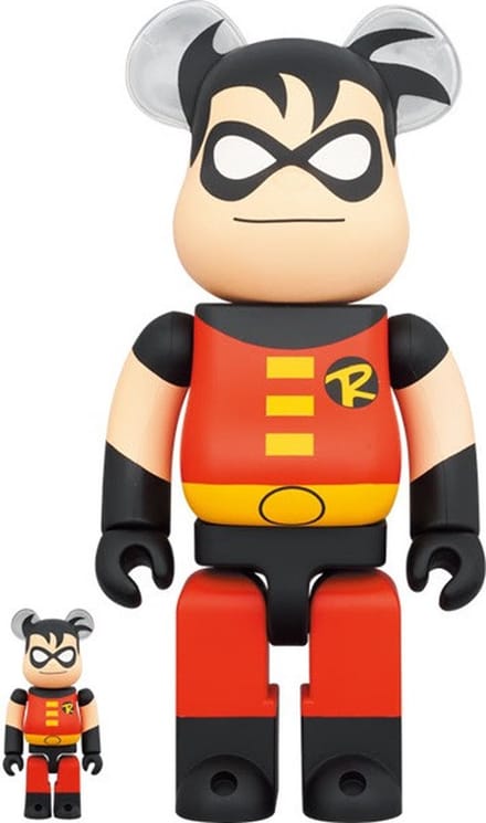 400% & 100% Bearbrick Set - Robin (The New Batman Adventures)