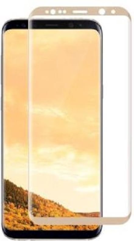 3D Full Cover 9H Screen Protector for Galaxy S8 _ Gold