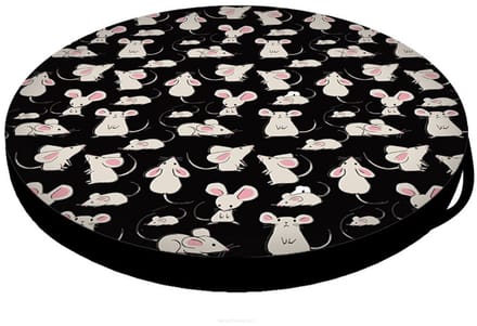 Bertoni - Kattenbed - Matras - kattenkussen - in elastisch schuim - Diameter 55 cm - Mouse design
