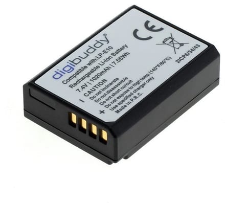 A-Merk Digibuddy Accu Batterij Canon LP-E10 - 1020mAh