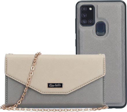 Casetastic Clutch Samsung Galaxy A21s (2020) - Goud/Silver