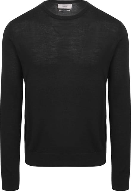King Essentials The John Pullover Merino Zwart - Maat M - Heren - Pullovers