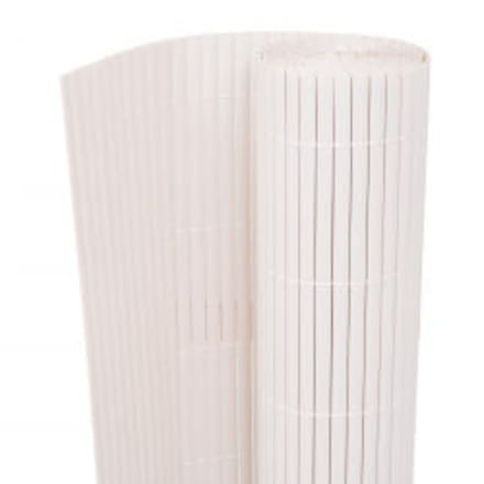 vidaXL - Tuinafscheiding - dubbelzijdig - 110x500 - cm - wit