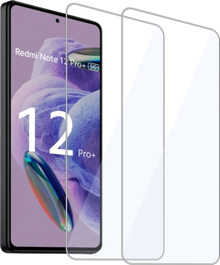 2x Geschikt voor Xiaomi Xiaomi Redmi Note 12 Pro+ - Screenprotector - Beschermglas - GuardCover