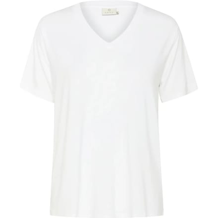 Dames-T-shirt met V-hals KAFFE Frida