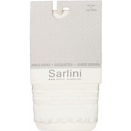 Sarlini sokken met strepen wit