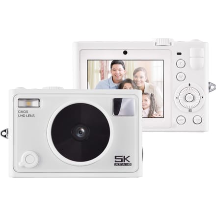 5K Digitale Camera WiFi Digitale Videocamera 72MP Dubbele Lens 2.8 Inch IPS Scherm Autofocus 18X wit