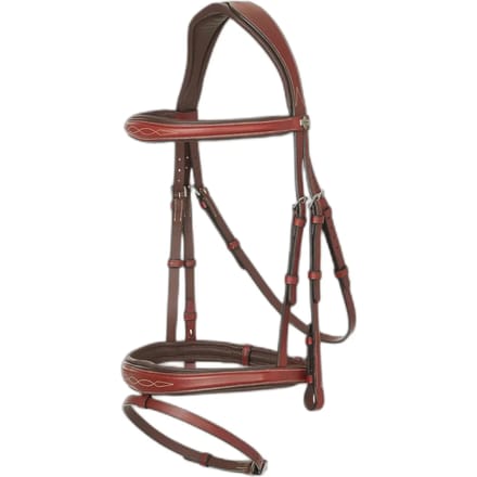 LeMieux Kudos Wedstrijd Flash Hoofdstel Cob Chestnut/Zilver