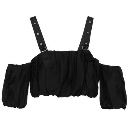 PINKO RAUL TOP POPELINE Zwart S EU