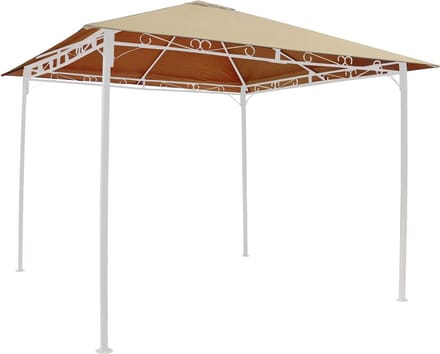 Partytent Vervangend Dak 293 x 293 cm Polyester Beige Waterafstotend UV-Bescherming