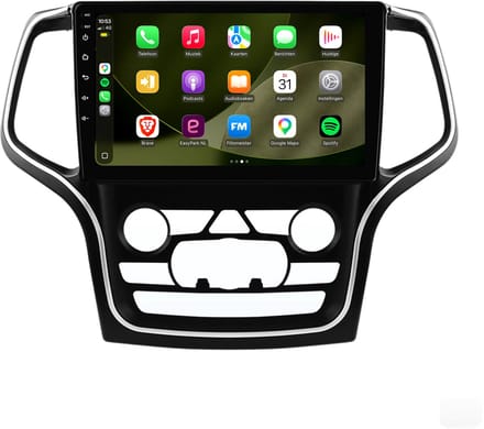 Carplay autoradio geschikt voor Jeep Grand Cherokee | 2015 t/m 2018 | Android 13 | Draadloos Apple Carplay & Android Auto | 2GB + 32GB | 8-Core processor | Davilon | 2025 model | 2015 2016 2017 2018 | Bluetooth & Wifi
