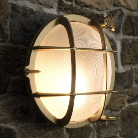 Nordlux Buitenwandlamp Polperro, messing