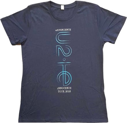 U2 - I+E 2018 Tour Dates Dames T-shirt - S - Blauw