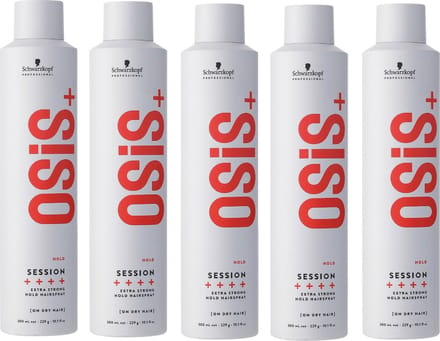 5x Schwarzkopf Osis Session Hairspray 500ml