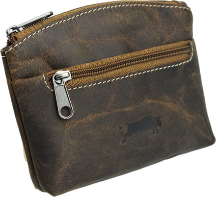 Sleuteletui Echt Leer Bruin - Buffelleer - Kleine Portemonnee - Leren Sleutel Etui