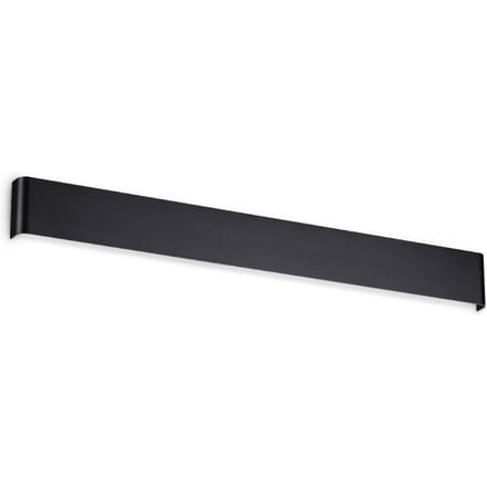 IDEAL LUX LED wandlamp Delta zwart, breedte 83 cm, 3.000 K