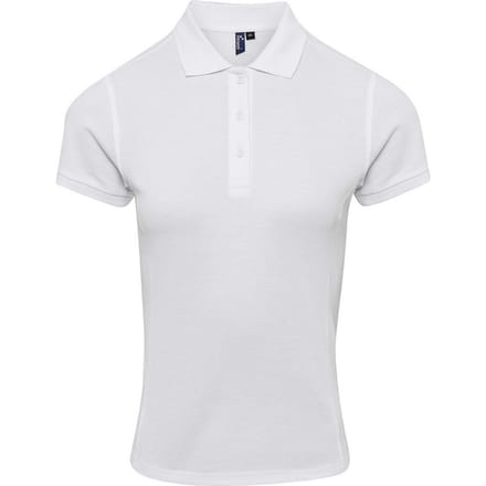 Premier Dames/Dames Coolchecker Plus Poloshirt (Wit)