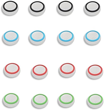 Dailygoods- Joystick Cap 16 Stuks - Siliconen Keycaps - Beschermkap - Gamecontroller Accessoires - Analoog - Controller Grip - Controller Grips