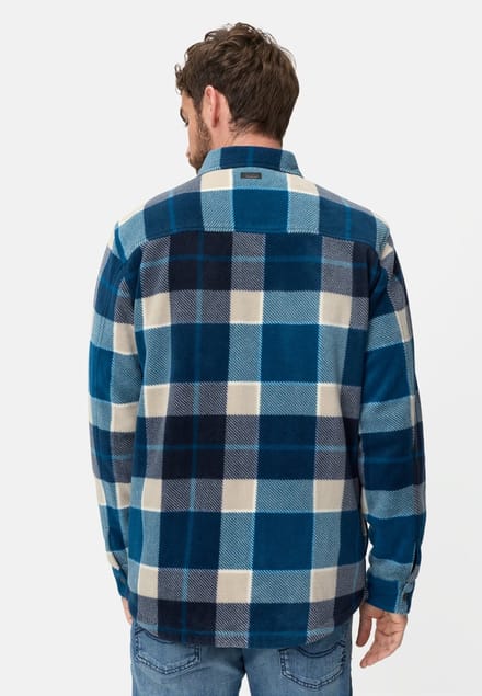 camel active Overshirt met zakken - Maat menswear-3XL - Waterblauw