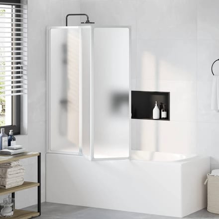 vidaXL - Badscherm - 3 - panelen - vouwbaar - 141 - x - 132 - cm