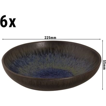 GGM Gastro (6 Stück) TAMA - Teller - tief - Ø 220mm - Blau