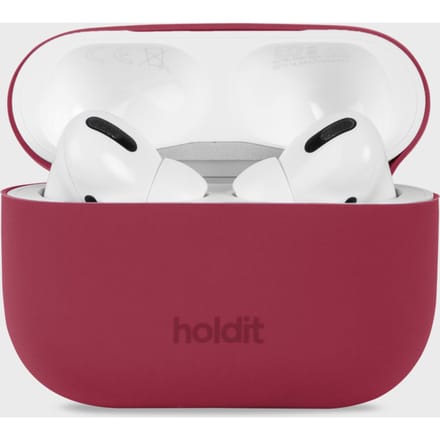 Holdit Silicone Case voor de Apple AirPods Pro / Pro 2 - Red Velvet