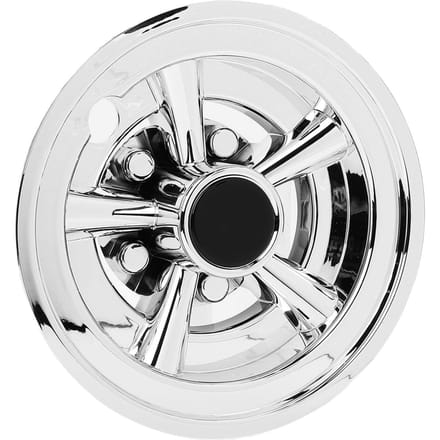 4PCS Enjoliveurs de Roue pour Voiturette de Golf SS Universels 8 Pouces Chrome Argenté Remplacement pour E Z GO black