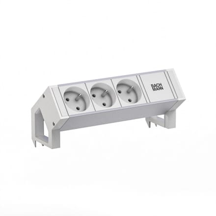 BACHMANN DESK2 ALU WIT 3xUTE 0,2m GST18 RAL9010