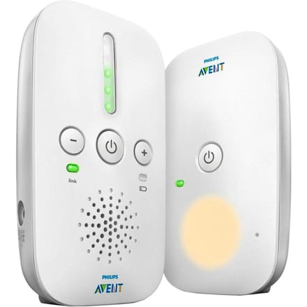 Ecoute-bébé - PHILIPS AVENT - Audio DECT - Gris/Blanc - Portée 300m - Volume réglable - Autonomie 24h