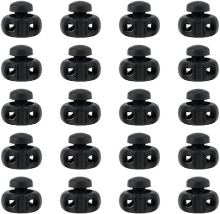 Dailygoods- Koordslot 20 Stuks - Veer Koordstopper 2-Gats
