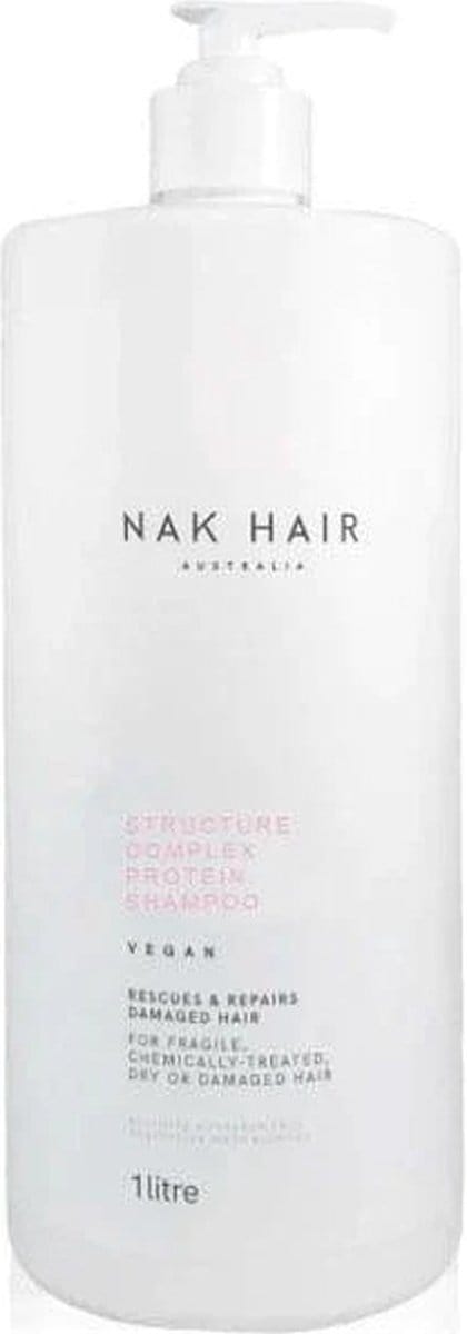 NAK Structure Complex Protein Shampoo 1 LitreC - - Normale shampoo - Voor Alle haartypes -