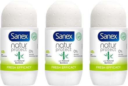 Sanex Deo Roller - Bamboo Fresh Efficacy 3 x 50 ml