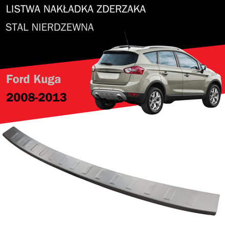 Achterklepbekleding, roestvrij staal, chroom, Ford Kuga SUV 5D 2008-2013