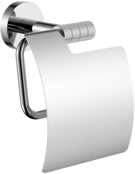 Aloni Stria toiletrolhouder met klep – chroom