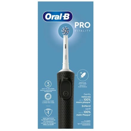 Brosse a dents - ORAL-B - Vitality Pro - Black - Electrique
