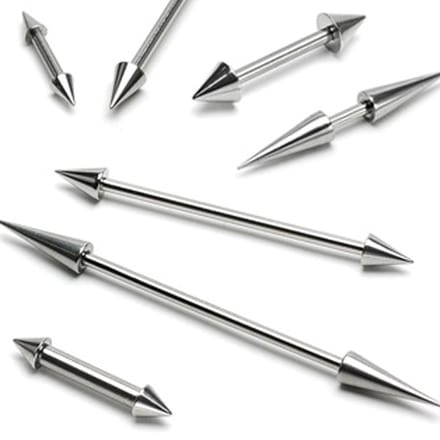 Industrial piercing punt - zilver - LMPiercings