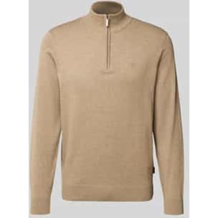 Gebreide pullover met opstaande kraag