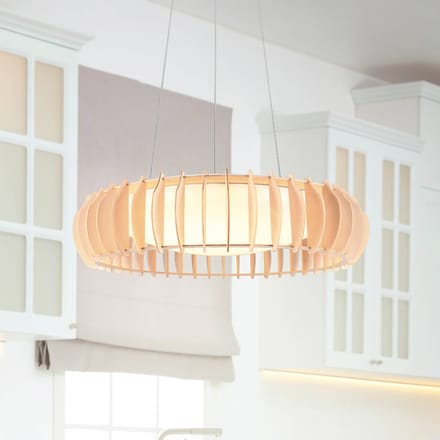 REALITY MONTE - Hanglamp - Wit - incl. 1x SMD 40W - Aanpasbaar in hoogte - Geintergreerde dimmer - Memory functien - Dimbaar