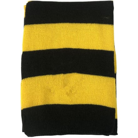 School Gestreepte Sjaal Geel en Zwart Kleur Gestreept Print Zachte Sjaal voor Jongens Meisjes Winter yellow