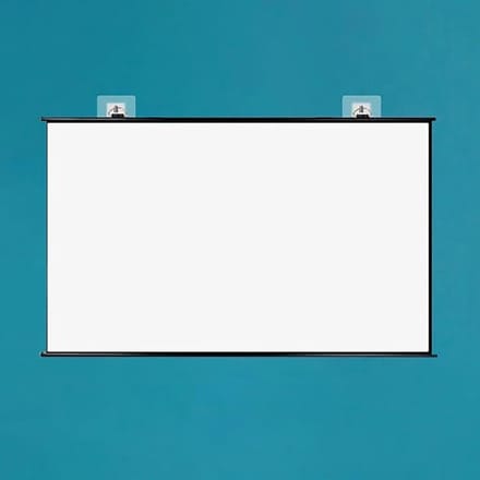 Projectiescherm - Uitschuifbaar scherm - Thuisbioscoop Kijken - Matwit materiaal - 72 inch - Wit