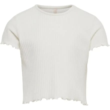 ONLY KOGNELLA S/S O-NECK TOP NOOS JRS Meisjes Top - Cloud Dancer